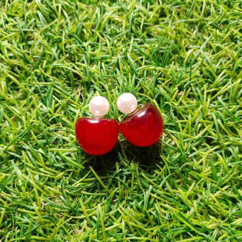 Cherry Embrace Studs