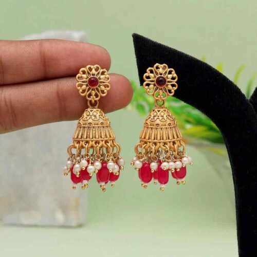 Opulent Gold Cascade Jhumki