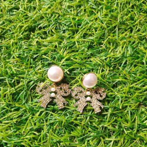 Serene Pearl Blossom Earrings