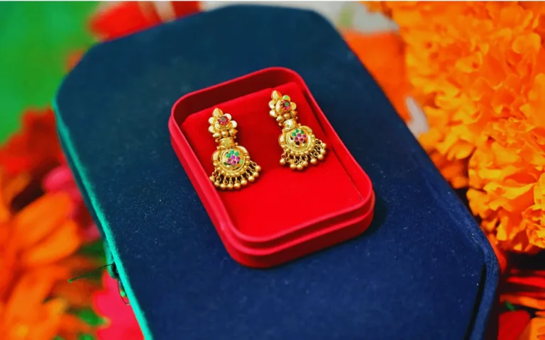 marriage gold earring designs for wedding